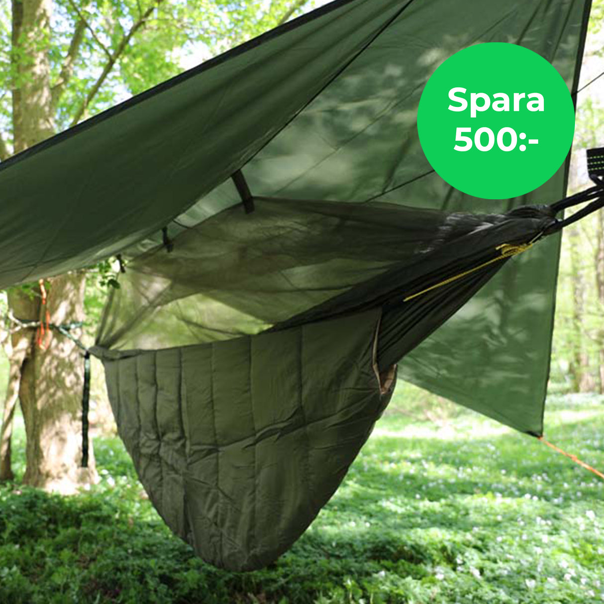 PAKET: Sova i hammock (med underquilt)