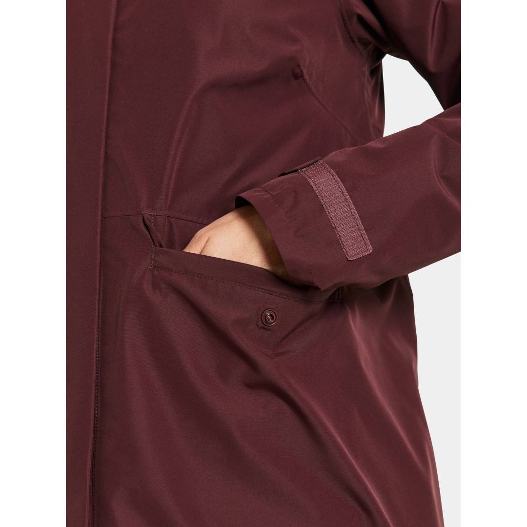 Tuva Womens Parka Old Rust Detail2