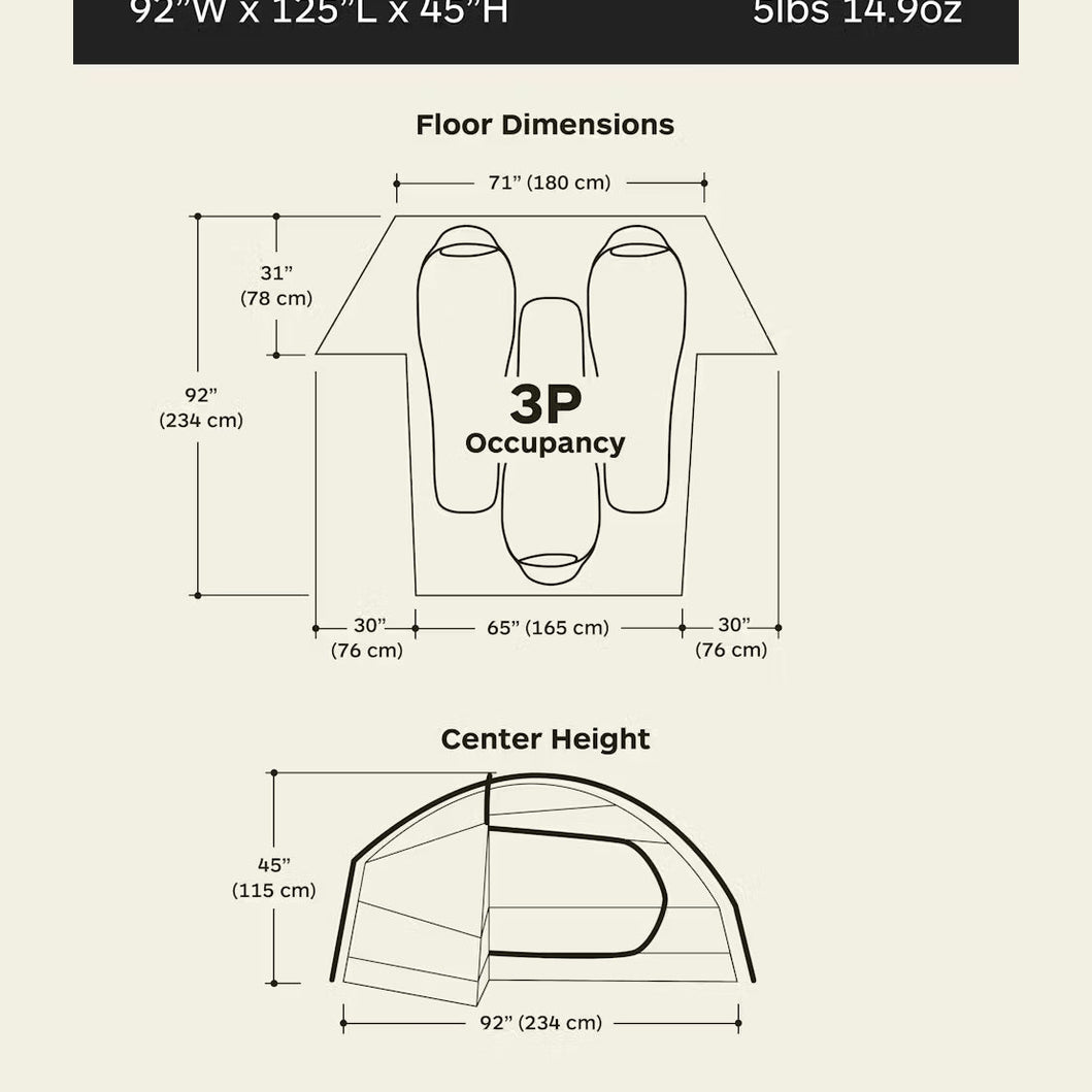 Limelight 3p Kupoltält