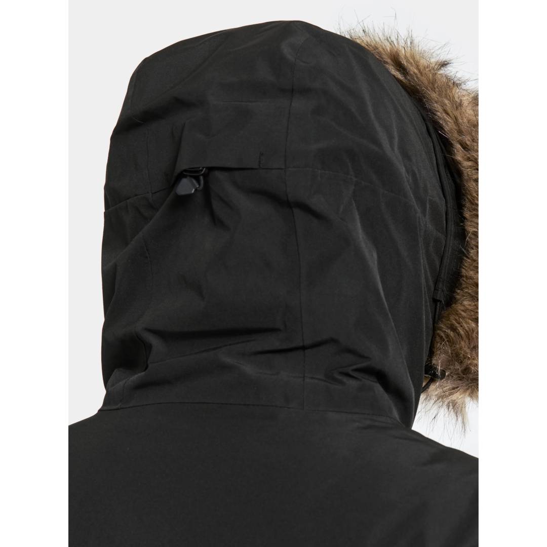 Erika Parka 3 Black Hood Rear