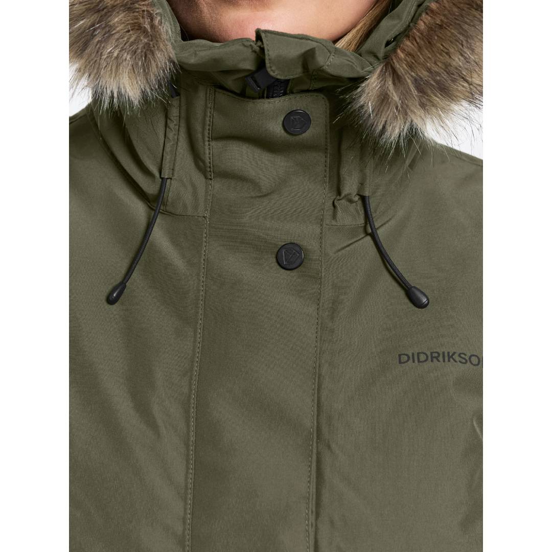 Erika Parka 3 Deep Green Neck